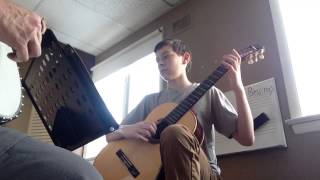 Scarborough Fair arranged by Brandon with Catalano banjo va