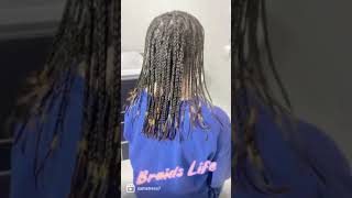 Braided My Daughters Hair for her 18th Birthday 😍 Watch this space 👆for full video 🤳