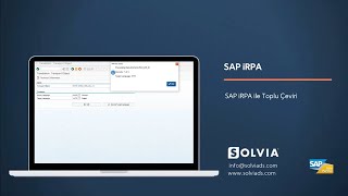 SAP iRPA ile Toplu Çeviri