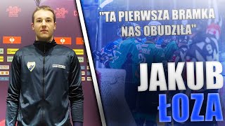 Jakub Łoza po zwycięstwie z JKH GKS-em Jastrzębie 4:2