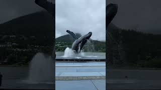 Life size bronze whale, Juneau, Alaska