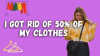 Decluttering our home | I got rid of 50% of my clothes