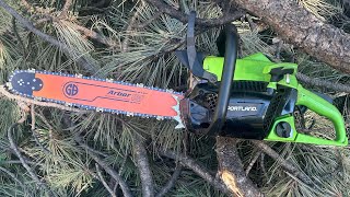 Portland 42cc 18” chainsaw review and mods