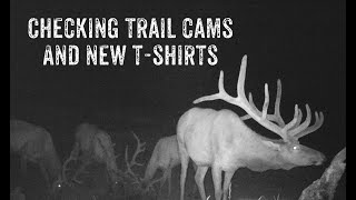 Checking Trail Cams and New T-Shirts