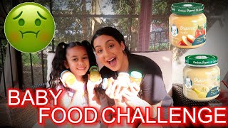 BABY FOOD CHALLENGE !!!🤢👶🏽