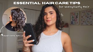 ESSENTIAL TIPS for HEALTHY WAVY/CURLY HAIR 🌟 Part 1 | Victoria Gabriela