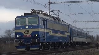 362 165 "Liborovka" v čele vlaků R 908 a R 913 Bouzov po GO dne 6. 3. 2023