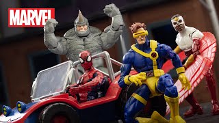 "Rhino On The Rampage" Part 3 | Marvel Legends Stop Motion Spider-Man Team-Up