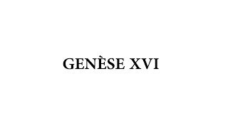 Genèse 16 - Naissance d'Ismaël