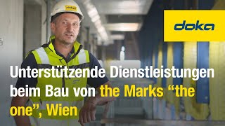 Unterstützende Dienstleistungen beim Bau von the Marks “the one”, Wien