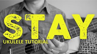 STAY - The Kid LAROI, Justin Bieber (EASY Ukulele Tutorial) - Chords