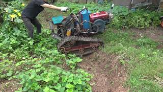 homemade tracked vehicle 20, new design test