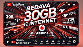 Vodafone Bedava 300 Gb İnternet Kazanma Kanıtlı