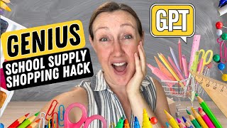 This ChatGPT school supply shopping hack will save you HOURS!