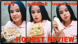 FOOD TASTE # 5 | SISIG PALABOK TAPIOCA DRINK | HONEST REVIEW | MARILYN GONZAGA VLOG