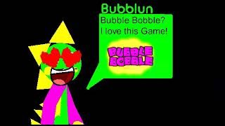 Bubblun loves his Game! (Bubble Bobble Salute in 4 seconds)