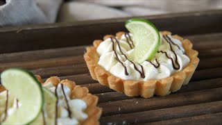 Tartelette mit Mascarpone-Creme & Limettenkern