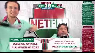 React radio NetFlu Corinthians 3 x 0 Fluminense Copa do Brasil 2022