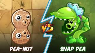 Pea-nut Vs Snap Pea - Who Will Win?  - PvZ 2 Plant Vs Plant