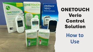 ONETOUCH Verio control solution how to use