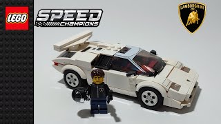 Lego Speed Champions Lamborghini Countach Set 76908 Unboxing and Build