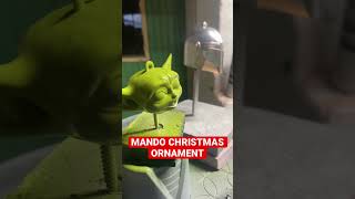 Mandalorian Christmas ornaments pt2 Paint #mandalorian #starwarschristmas #mandalorianthemechristmas