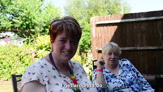 Sylvia revamps the garden at learning disability scheme