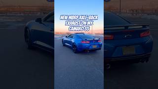 New MBRP axle-back exhaust Race version on my Camaro SS!🔈 #car #automobile #camaro #exhaust