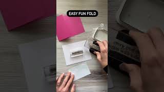 Create an easy fun fold card in minutes. #shorts #emkcreations