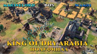 King of Dry Arabia! Полуфинал! Wam01 vs Marinlord! bo5! | AoE 4