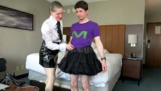 Unboxing Rickie's Mystery Sissy Packages! - Husband petticoat try on!