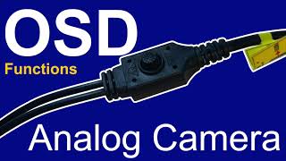 OSD Options Preview on Zxtech Analog Cameras