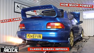 Classic Subaru Impreza On DYNO Tuned By RACECAL **ANTILAG**