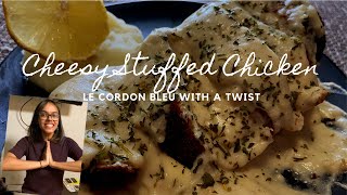 Cheesy Stuffed chicken | Le Cordon Bleu | with a twist | aloo pitika stuffing