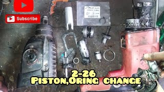 2-26 Hammering Drill Mechine repair Piston, Oring Change||AB Engineering||