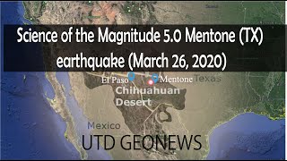 Science of the Magnitude 5.0 Mentone (TX) earthquake