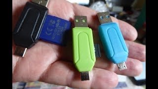 Картридер USB OTG для SDHC и  microSDHC карт