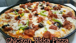 Chicken Tikka Pizza/ Tasty Chicken Pizza Recipe