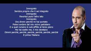 Checco Zalone - Immigrato (letra/testo)