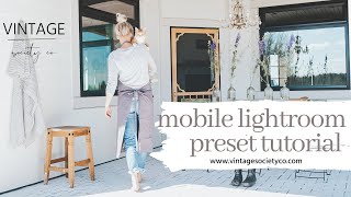 Lightroom Preset Tutorial for Mobile Device