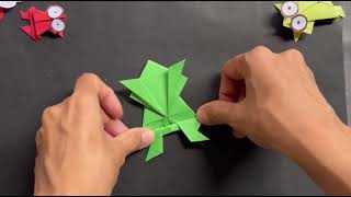 Easy Jumping Frog Making ~ Frog Paper DIY