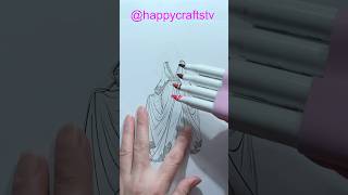 A lazy way to color a dress #dress #coloring #easy #oddlysatisfying