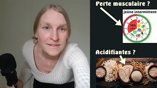 Études : 1) Jeûne intermittent et perte musculaire 2) Les céréales sont-elles inflammatoires?