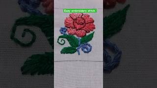 Very easy embroidery stitch #youtubeshorts #shorts