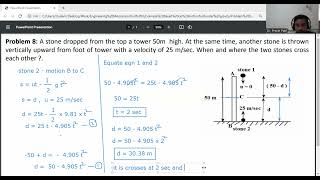 Problem 8-Kinematics of linear motion/Example based on motion under gravity/Engineering Mechanics