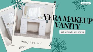 Unique Makeup Vanity Ideas to Level Up Your Space: Naomi Home | Vera Deluxe Makeup Vanity