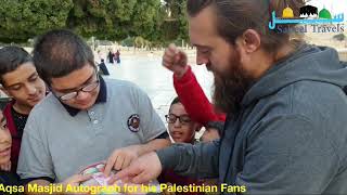 Melikshah from Ertugral Series Meets Kids in Masjid al Aqsa