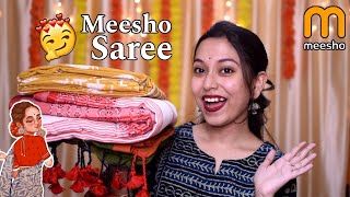 MEESHO Super Affordable Saree Haul 💖 Meesho saree Collection Under 500 😁 Meesho Cotton saree Haul