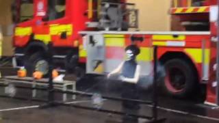 Dublin Fire Brigade showing an example of what happens when a firework explodes in a hand