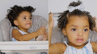 How To Do A Quick Cute Hairstyle On Toddler With Type 4 Hair